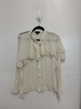 Saks Fifth Avenue Silk Cape Blouse Size XS